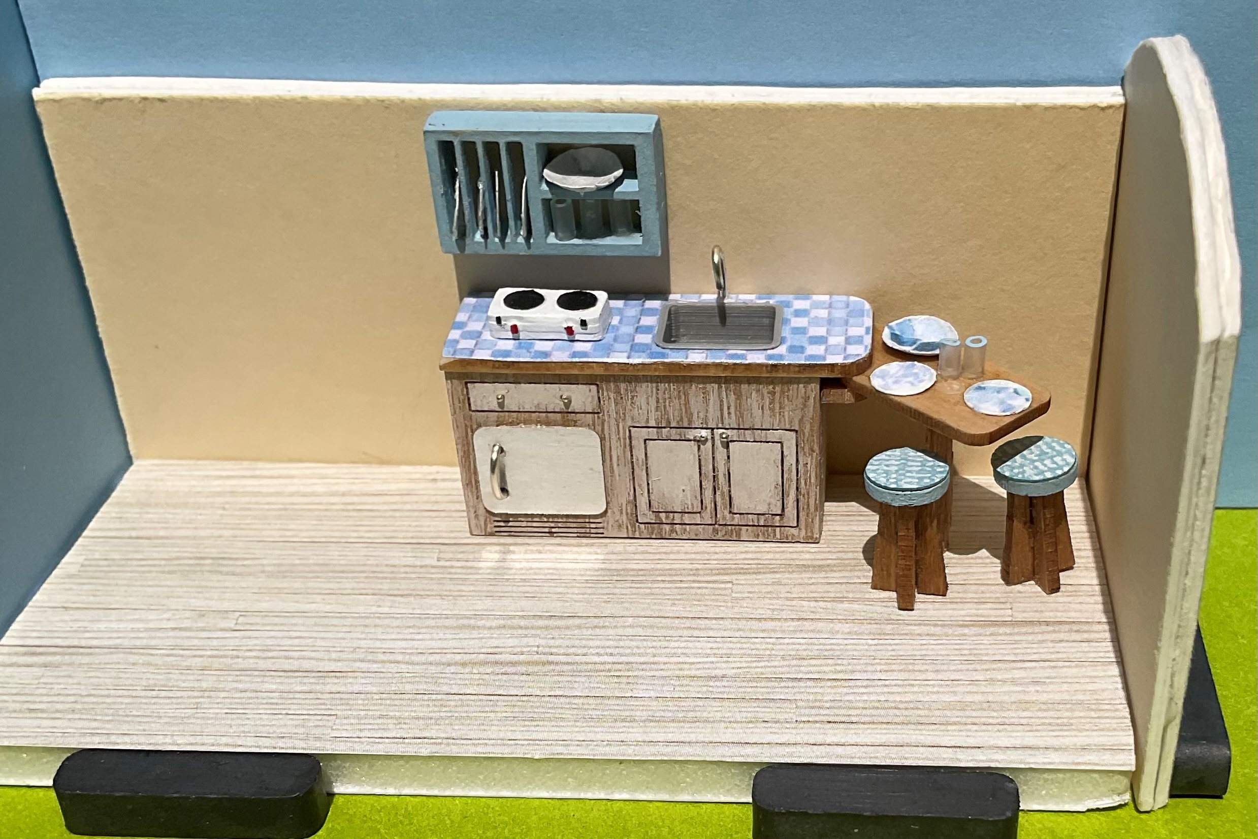 Tiny home kit a kitchen 1 4 scale create miniatures